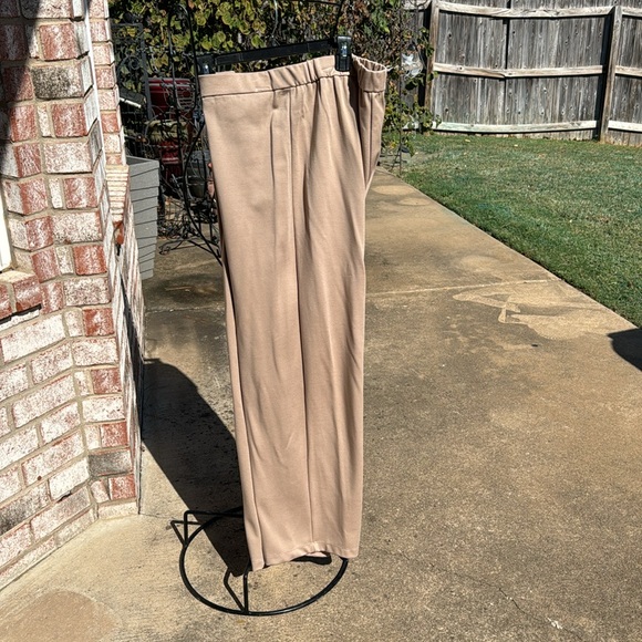 NWT Eileen Fisher Bramble Tan Straight Pants Zip Front XL - Picture 7 of 8